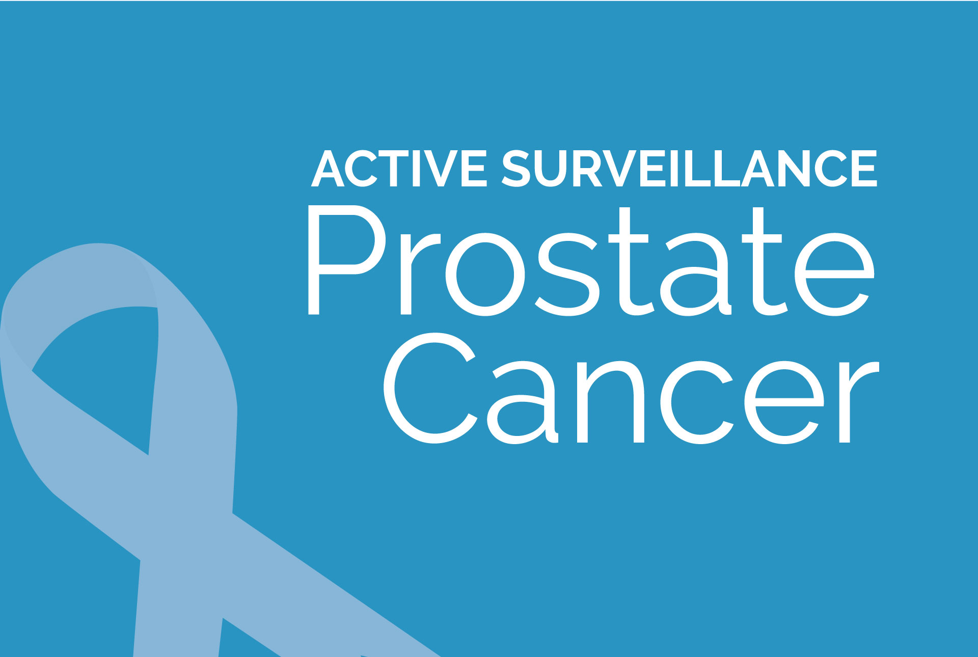 Active surveillance prostate cancer graphic