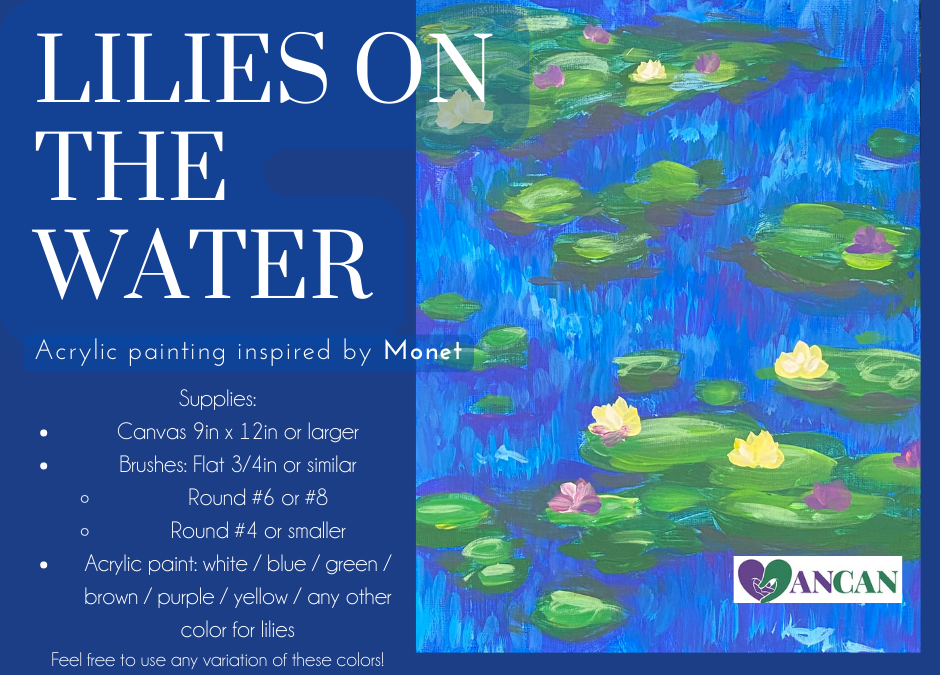 AnCan Art Friends – January 19, 2023 – Lilies On the Water